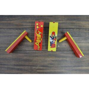 Vtg Halloween Party Noisemaker Lot Kirchhof Clown Madame Costume New Years Litho